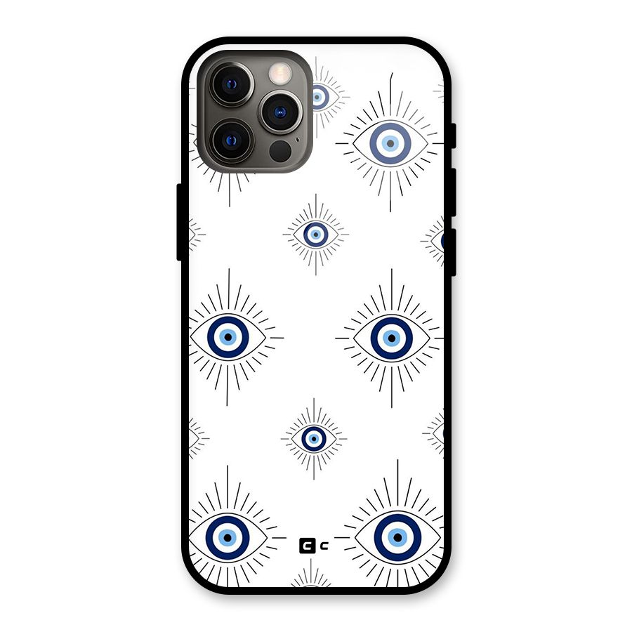 Evil Eye Wall Glass Back Case for iPhone 12 Pro