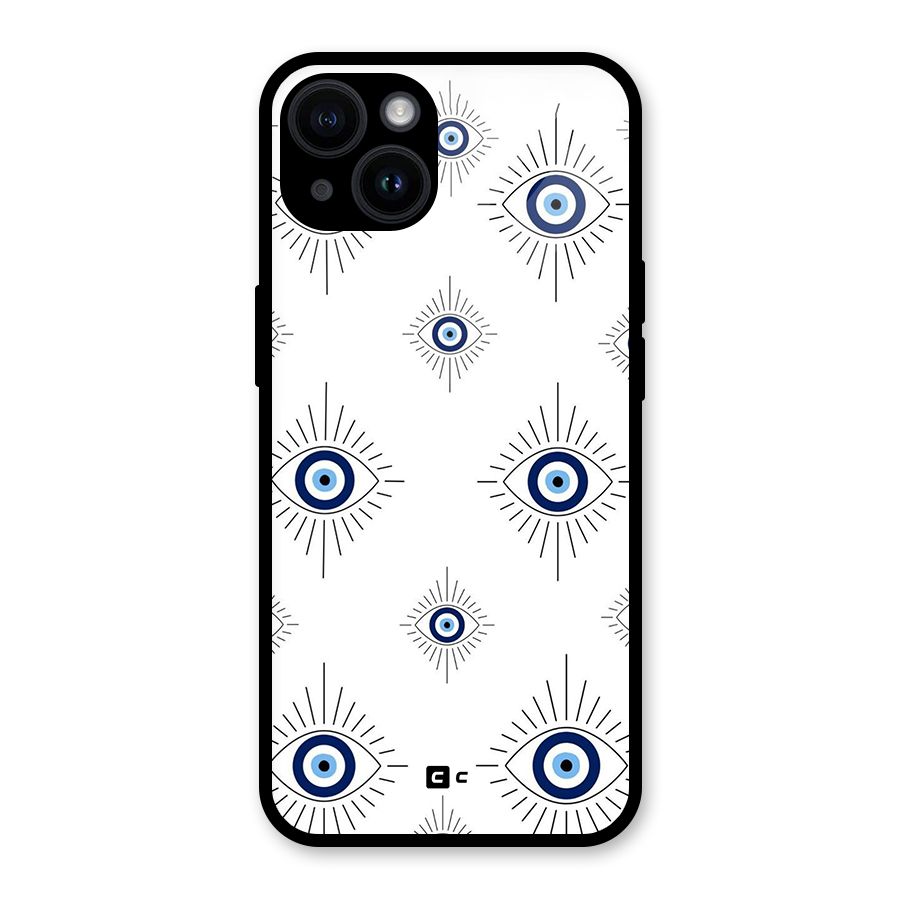 Evil Eye Wall Glass Back Case for iPhone 14