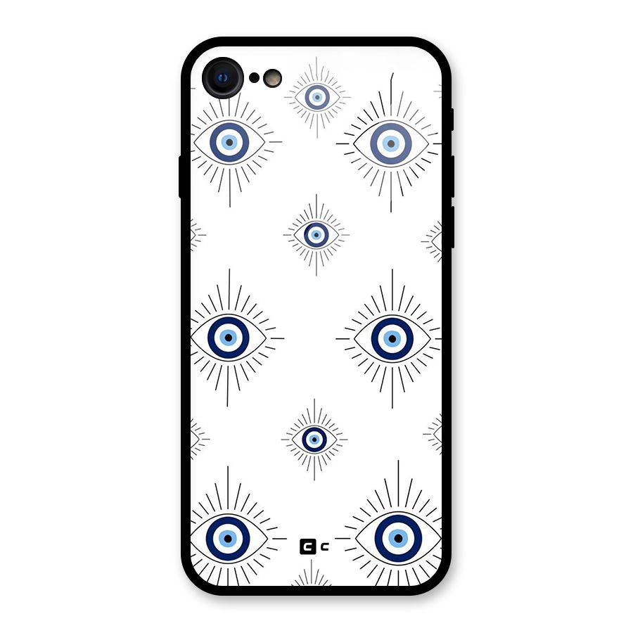 Evil Eye Wall Glass Back Case for iPhone 7