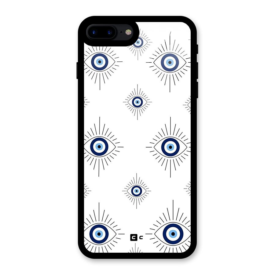 Evil Eye Wall Glass Back Case for iPhone 8 Plus