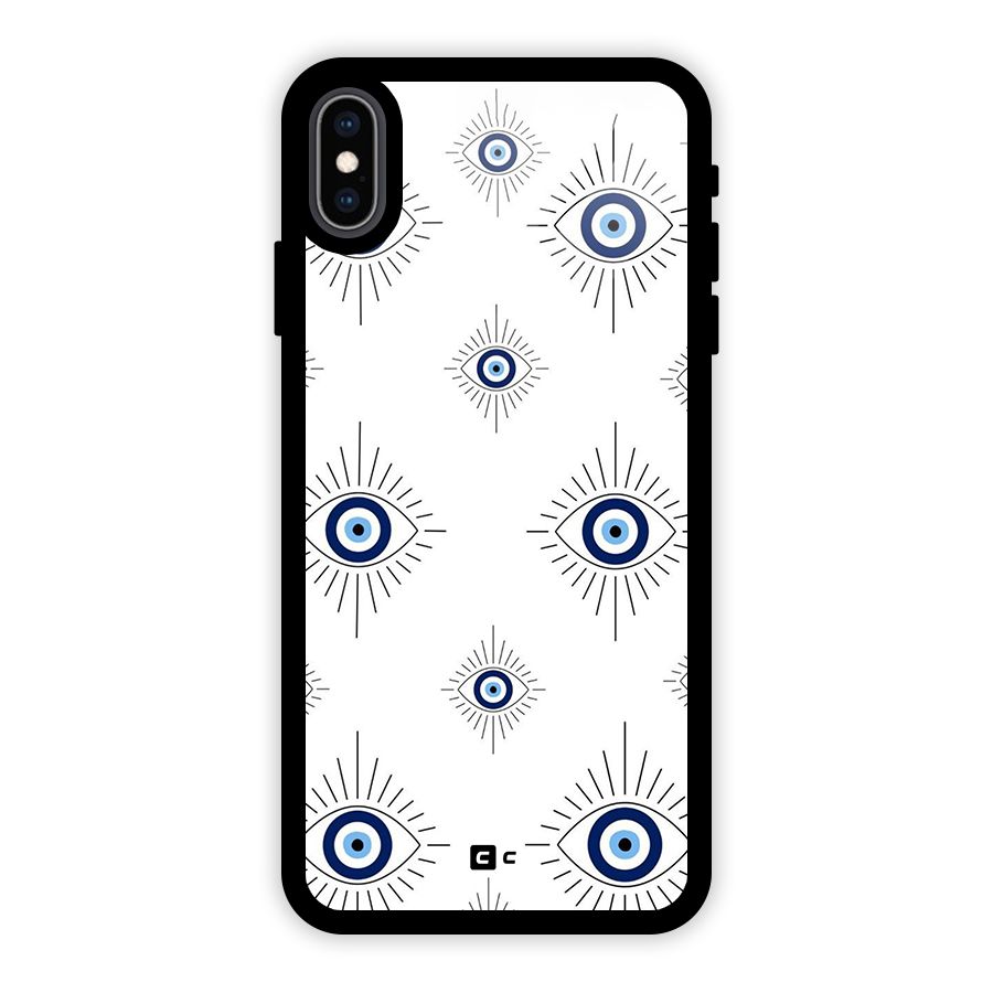 Evil Eye Wall Glass Back Case for iPhone XS Max