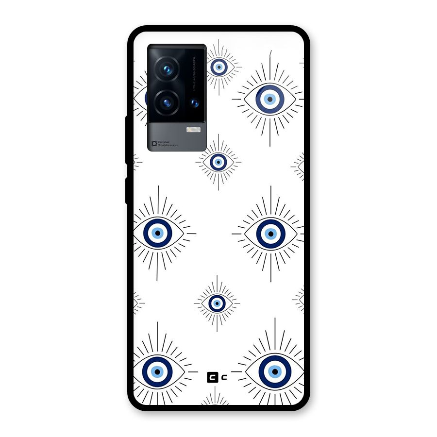 Evil Eye Wall Glass Back Case for iQOO 9 5G