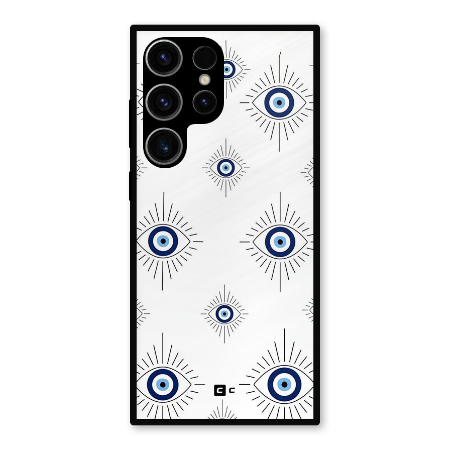 Evil Eye Wall Metal Back Case for Galaxy S23 Ultra