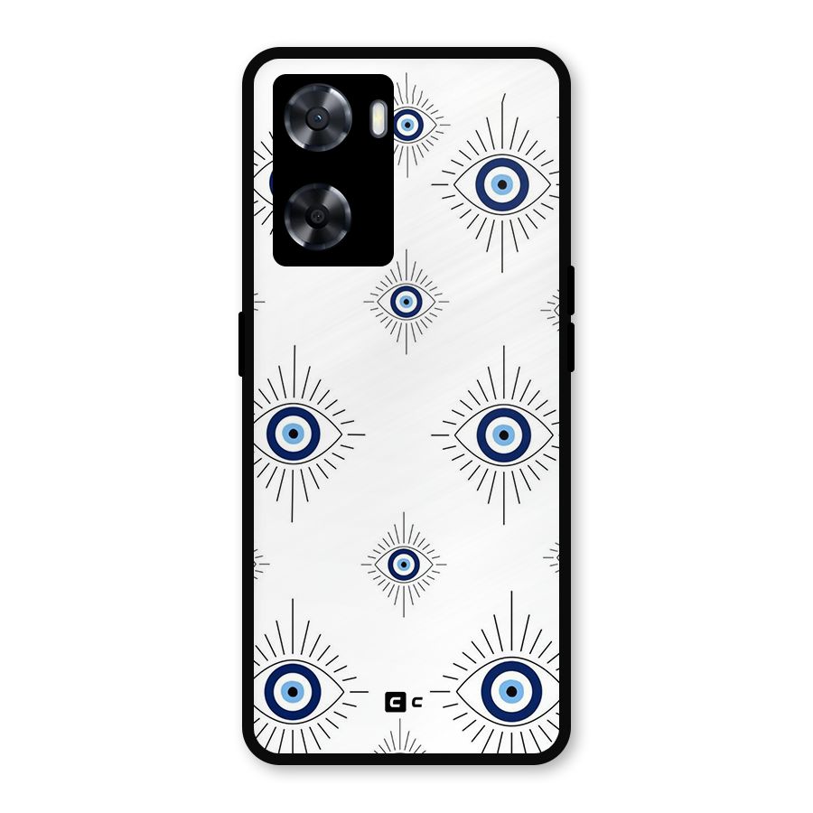 Evil Eye Wall Metal Back Case for Oppo A57 2022