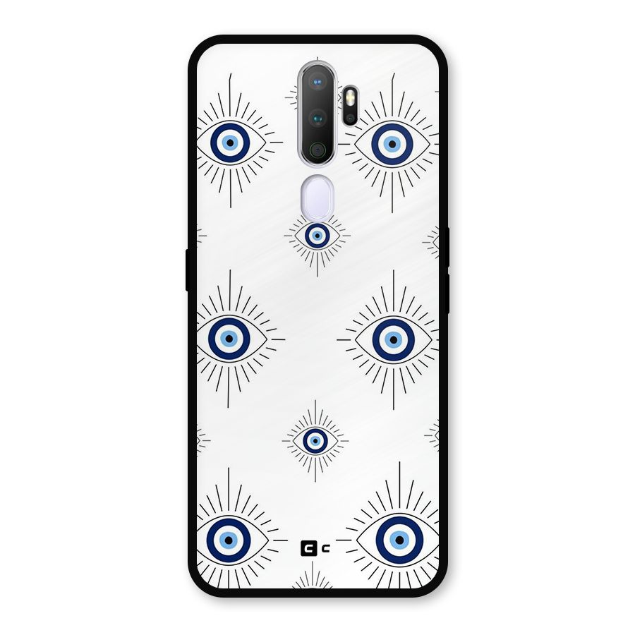 Evil Eye Wall Metal Back Case for Oppo A5 (2020)