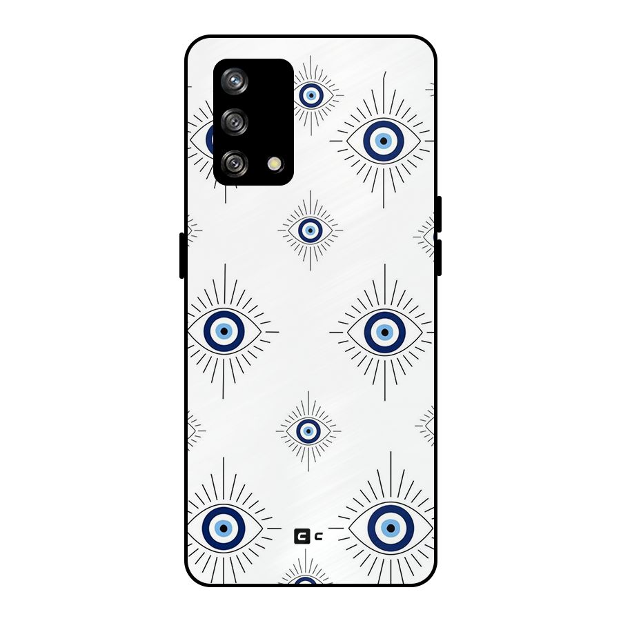Evil Eye Wall Metal Back Case for Oppo F19s