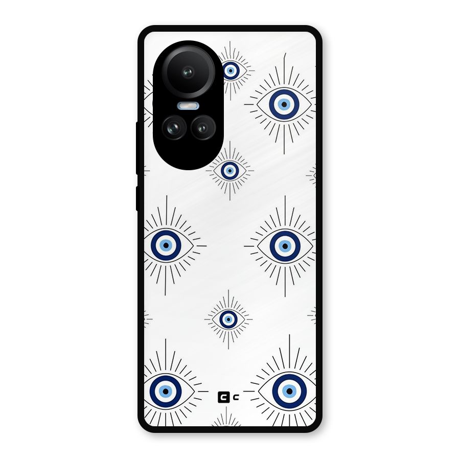 Evil Eye Wall Metal Back Case for Oppo Reno10 Pro