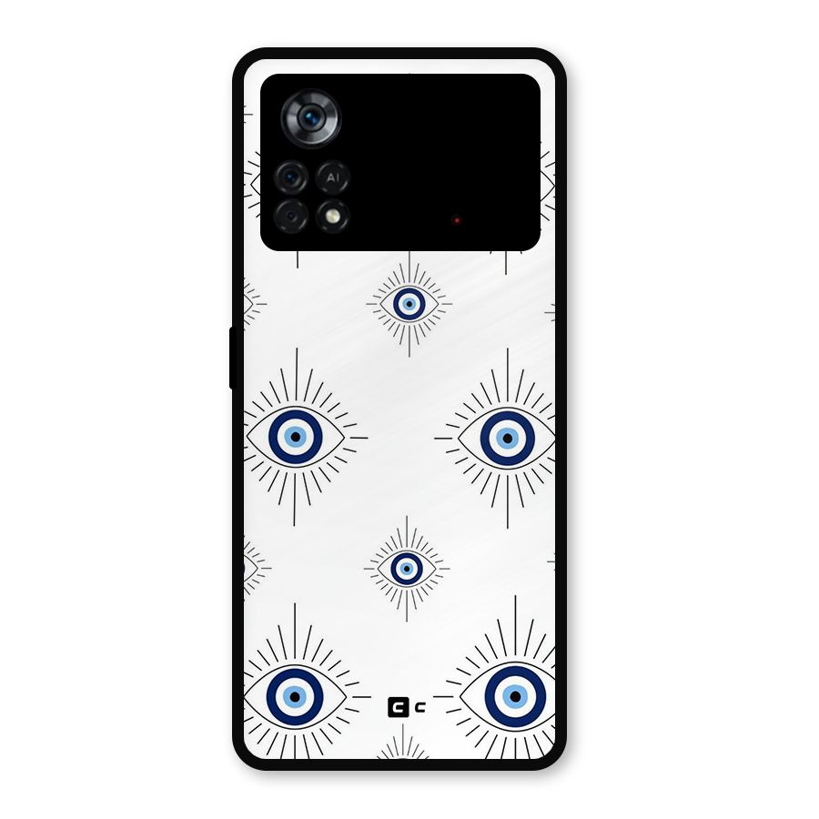 Evil Eye Wall Metal Back Case for Poco X4 Pro 5G