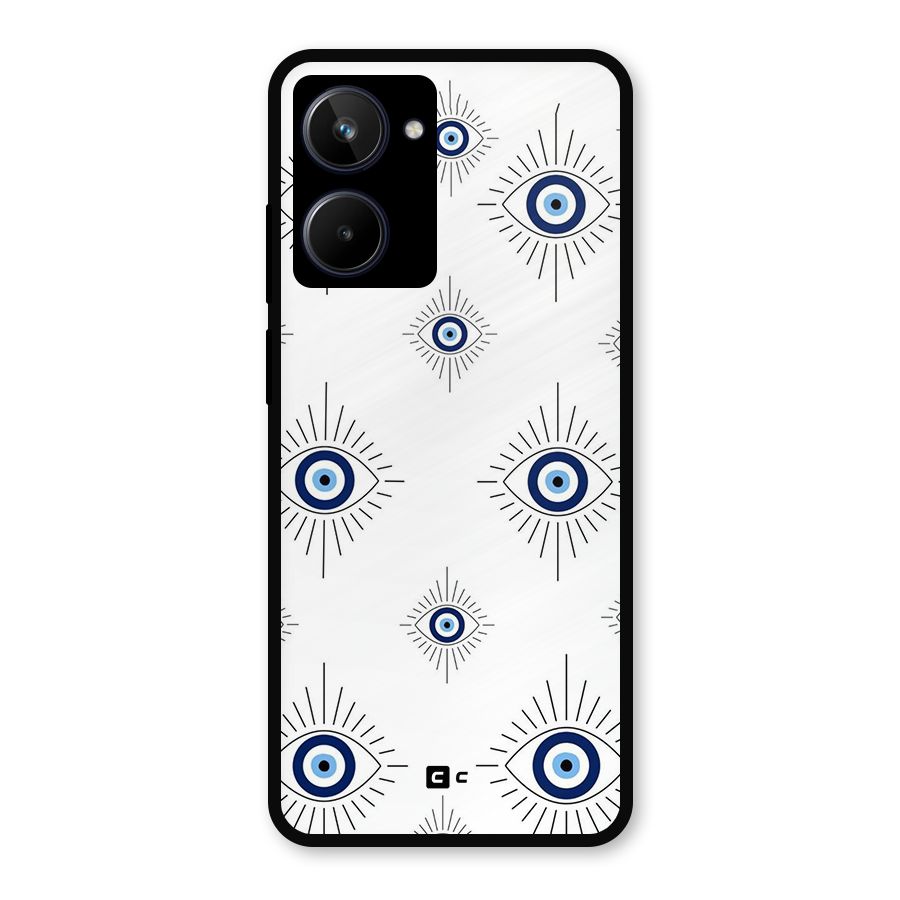 Evil Eye Wall Metal Back Case for Realme 10