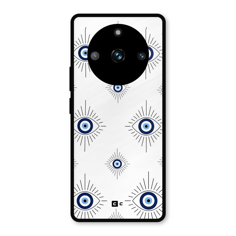 Evil Eye Wall Metal Back Case for Realme 11 Pro Plus