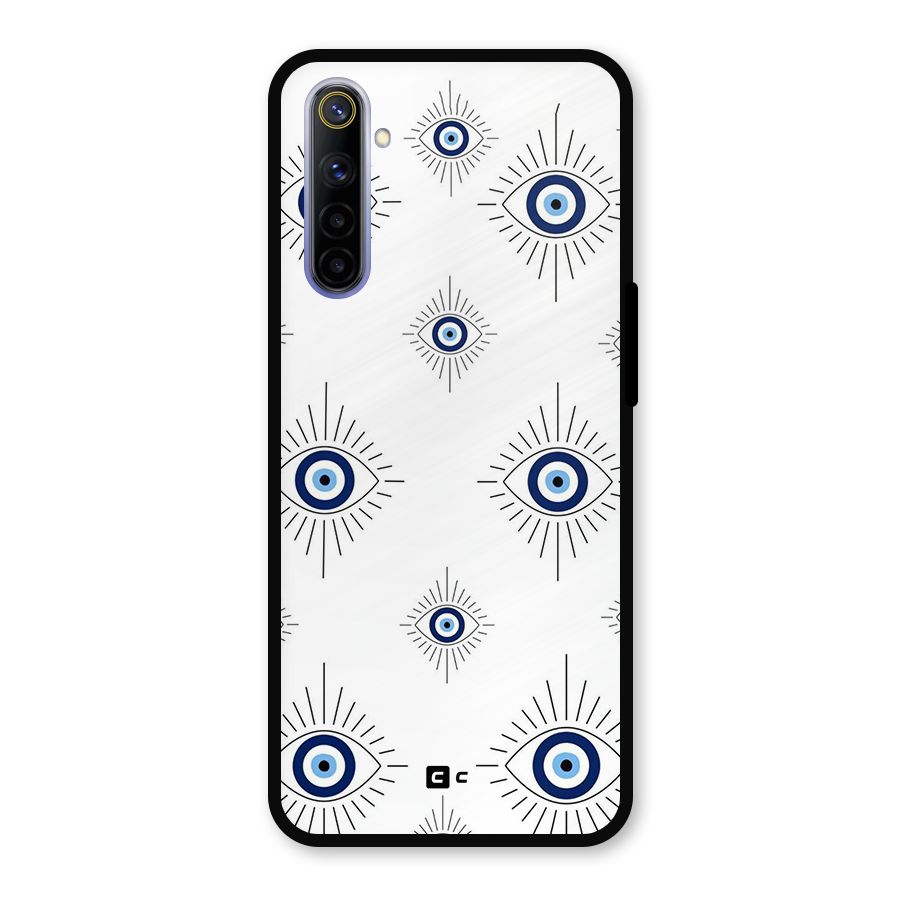Evil Eye Wall Metal Back Case for Realme 6