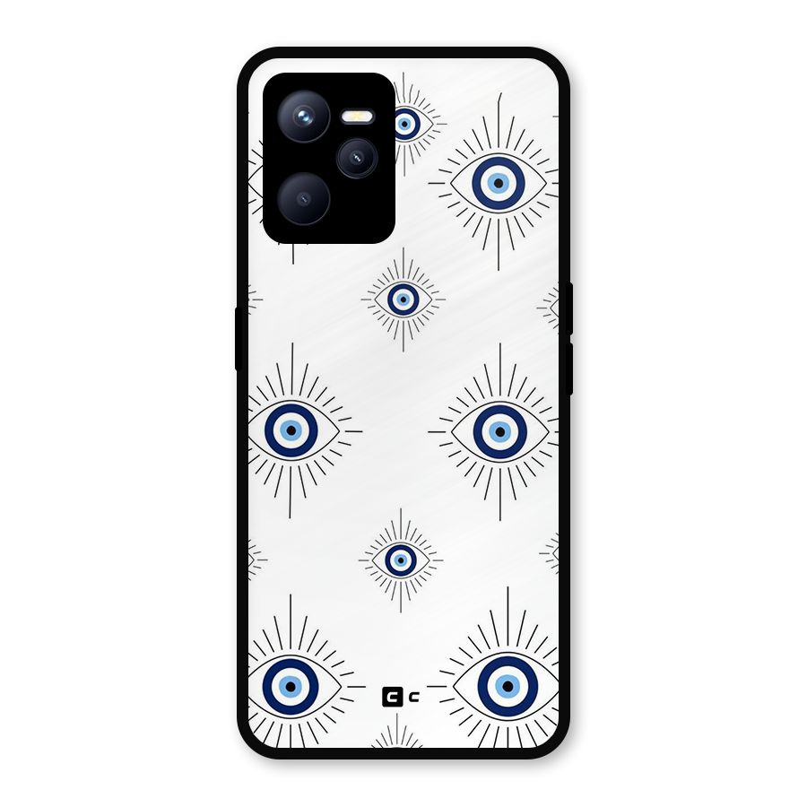Evil Eye Wall Metal Back Case for Realme C35