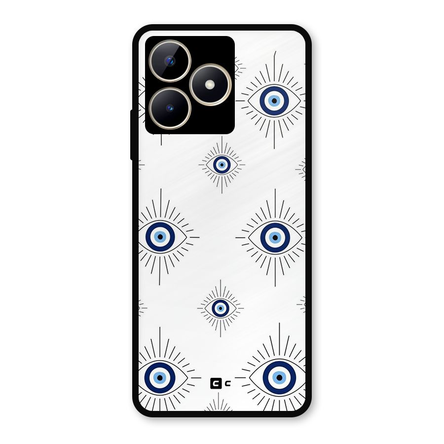 Evil Eye Wall Metal Back Case for Realme C53