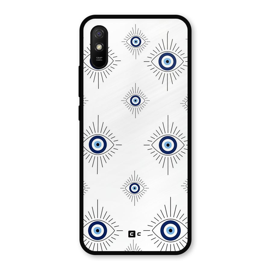 Evil Eye Wall Metal Back Case for Redmi 9a