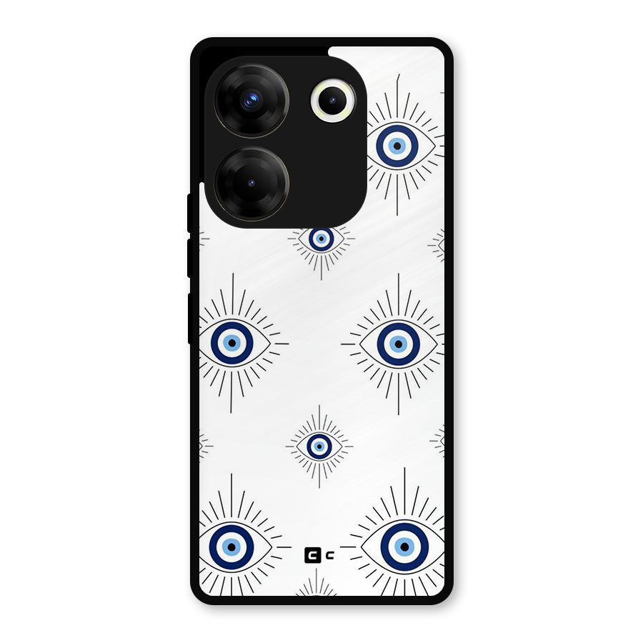 Evil Eye Wall Metal Back Case for Tecno Camon 20 Pro