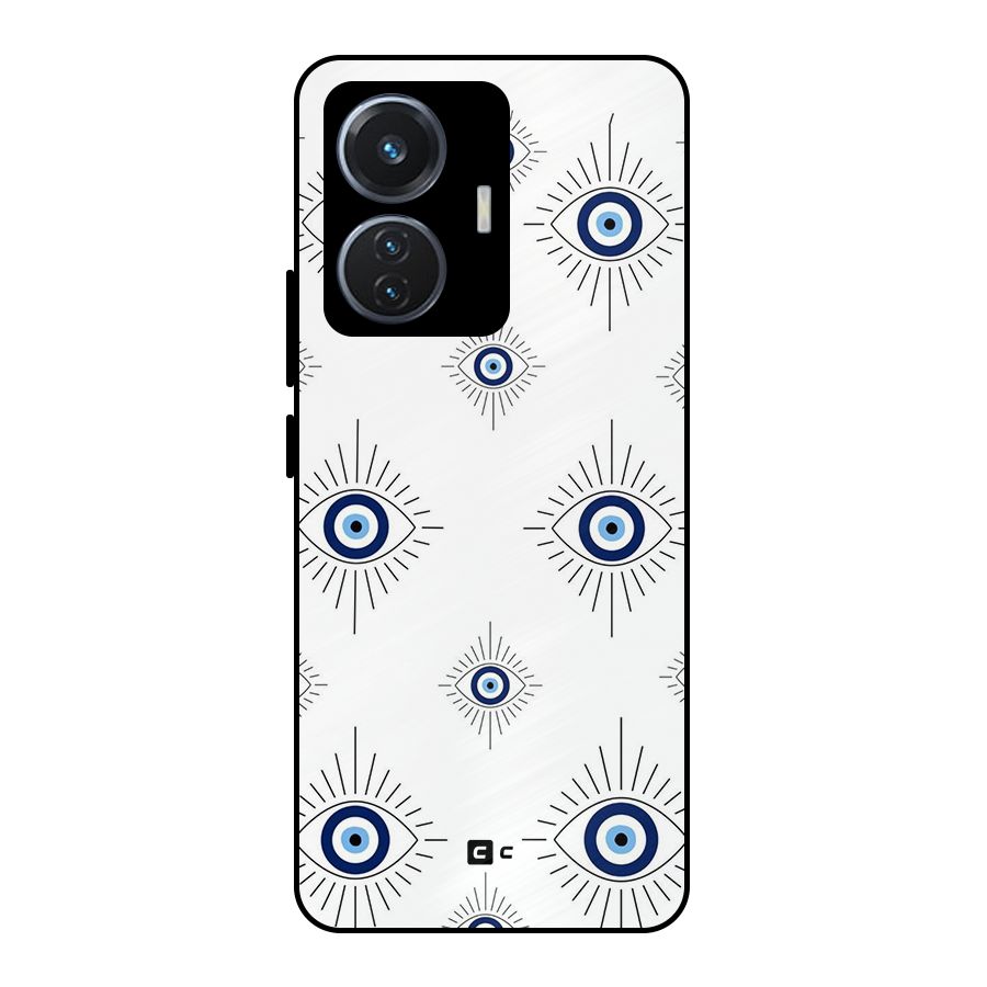 Evil Eye Wall Metal Back Case for Vivo T1 44W