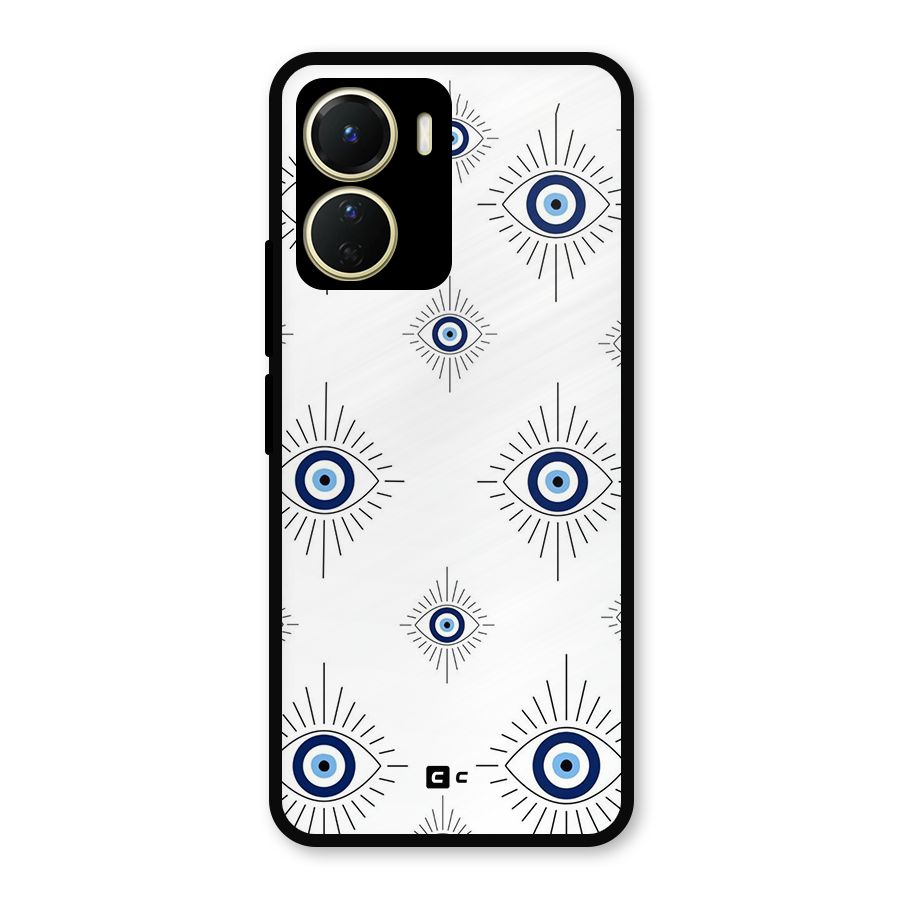 Evil Eye Wall Metal Back Case for Vivo T2x