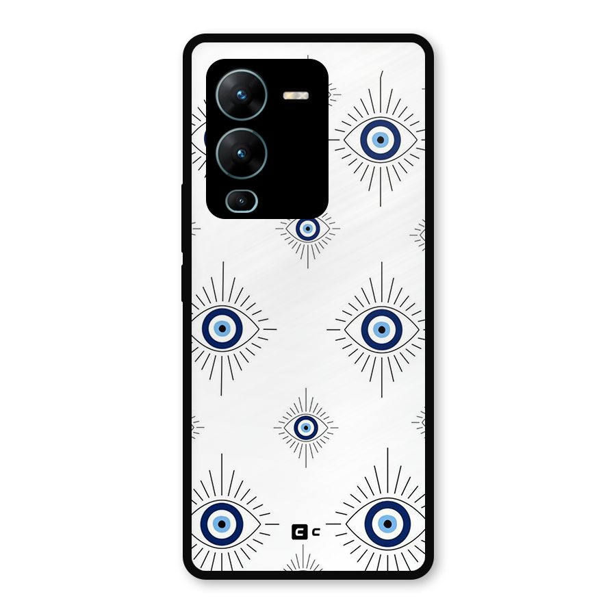 Evil Eye Wall Metal Back Case for Vivo V25 Pro
