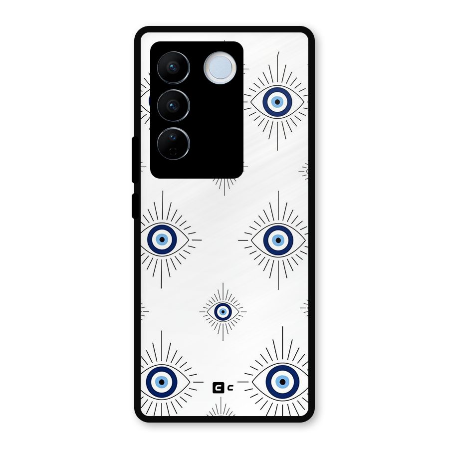 Evil Eye Wall Metal Back Case for Vivo V27
