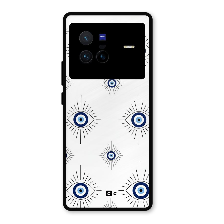 Evil Eye Wall Metal Back Case for Vivo X80