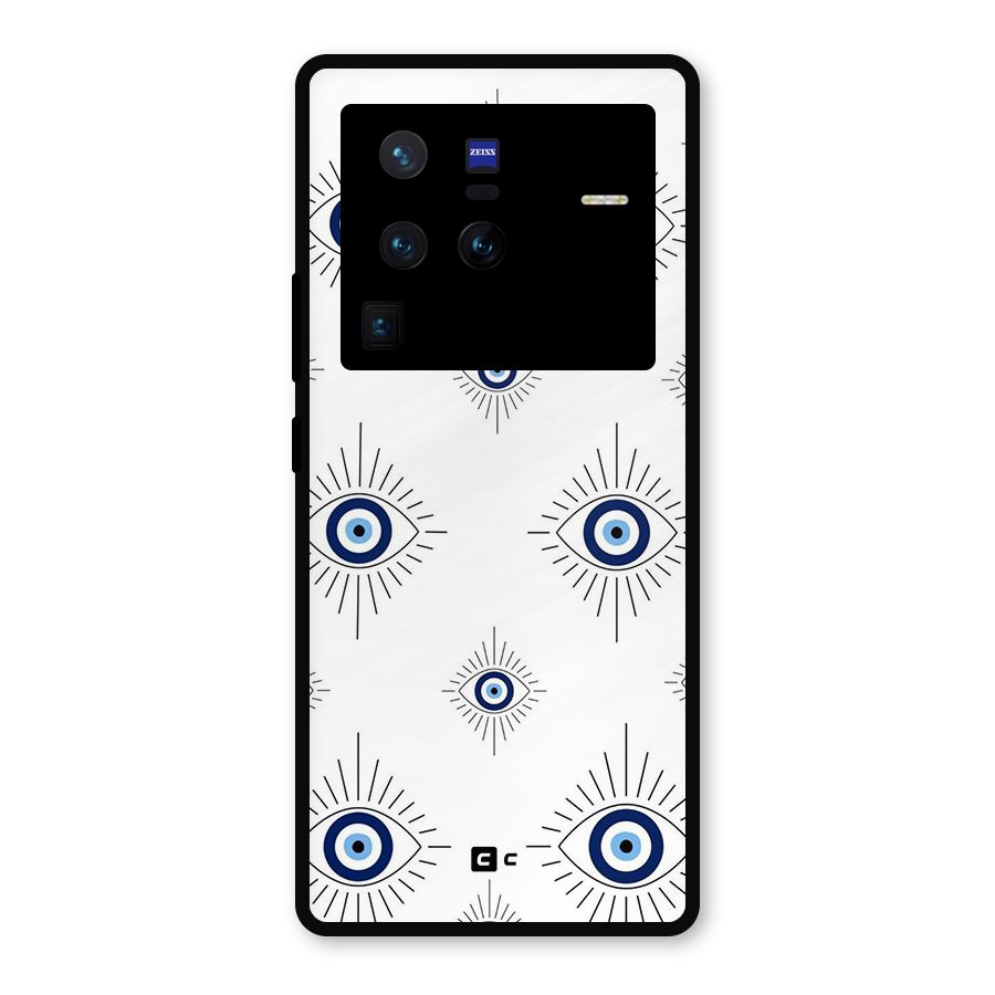 Evil Eye Wall Metal Back Case for Vivo X80 Pro
