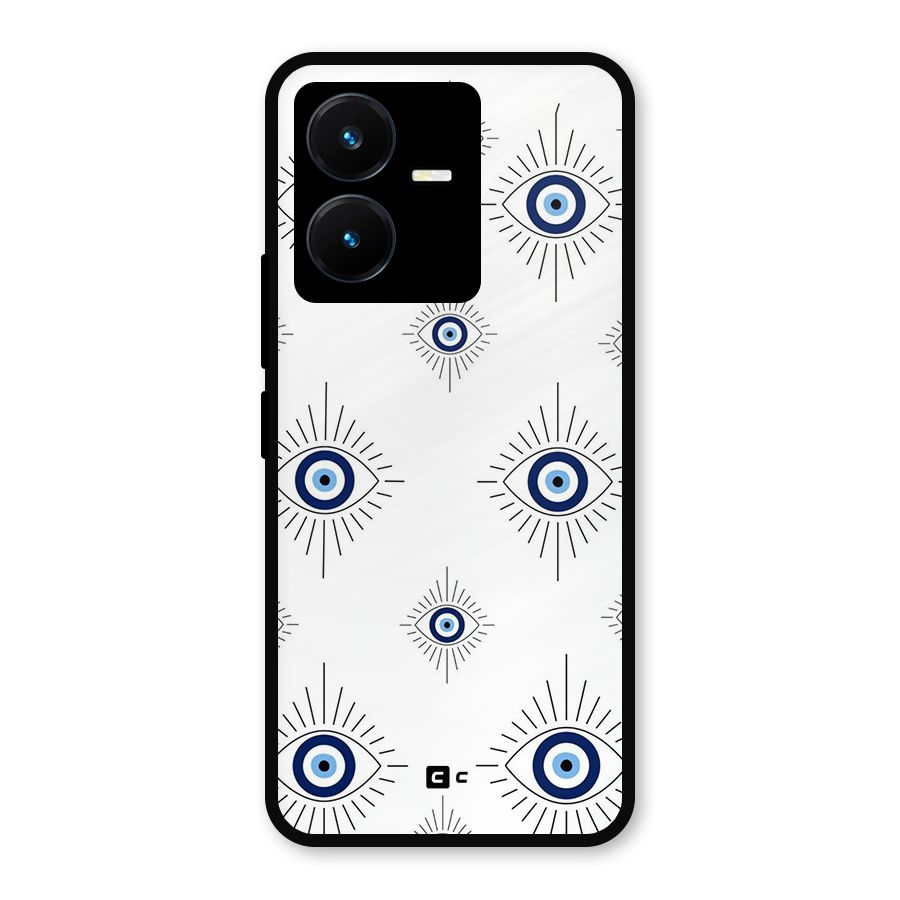 Evil Eye Wall Metal Back Case for Vivo Y22