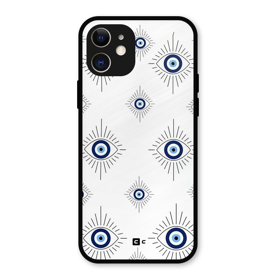 Evil Eye Wall Metal Back Case for iPhone 12