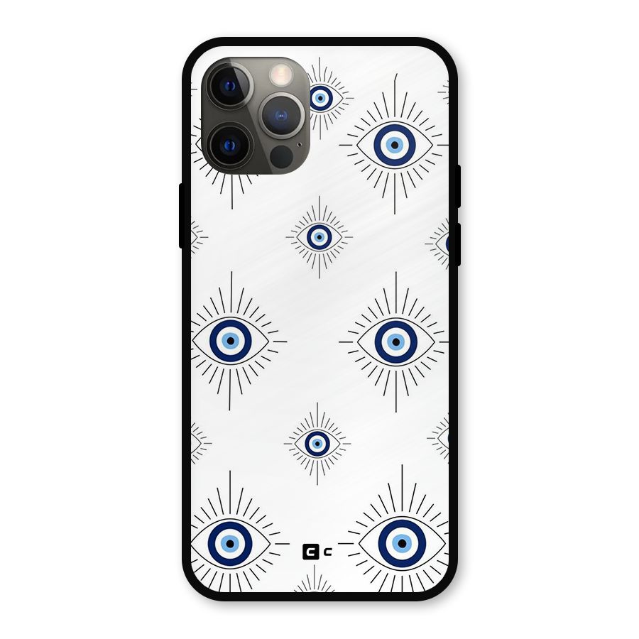 Evil Eye Wall Metal Back Case for iPhone 12 Pro