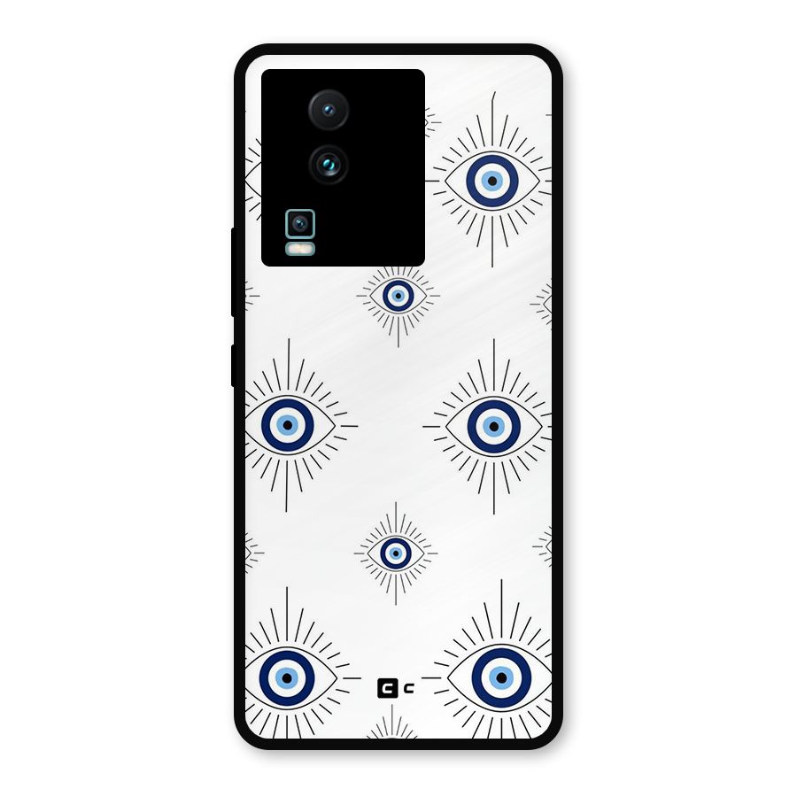 Evil Eye Wall Metal Back Case for iQOO Neo 7 Pro