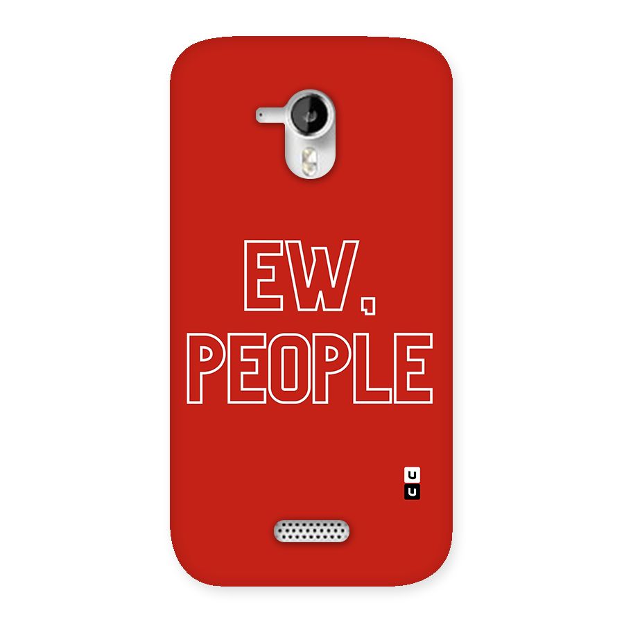 Ew People Back Case for Micromax Canvas HD A116
