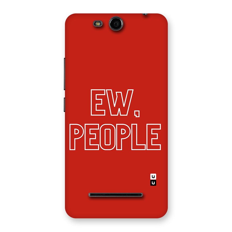 Ew People Back Case for Micromax Canvas Juice 3 Q392