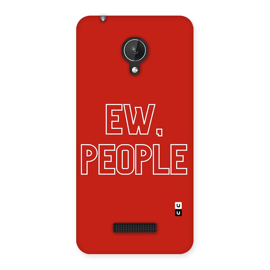 Ew People Back Case for Micromax Canvas Spark Q380