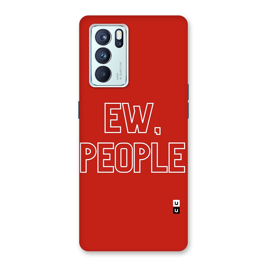 Ew People Glass Back Case for Oppo Reno6 Pro 5G