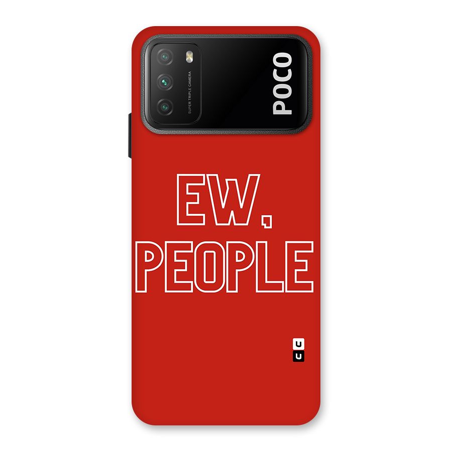 Ew People Back Case for Poco M3
