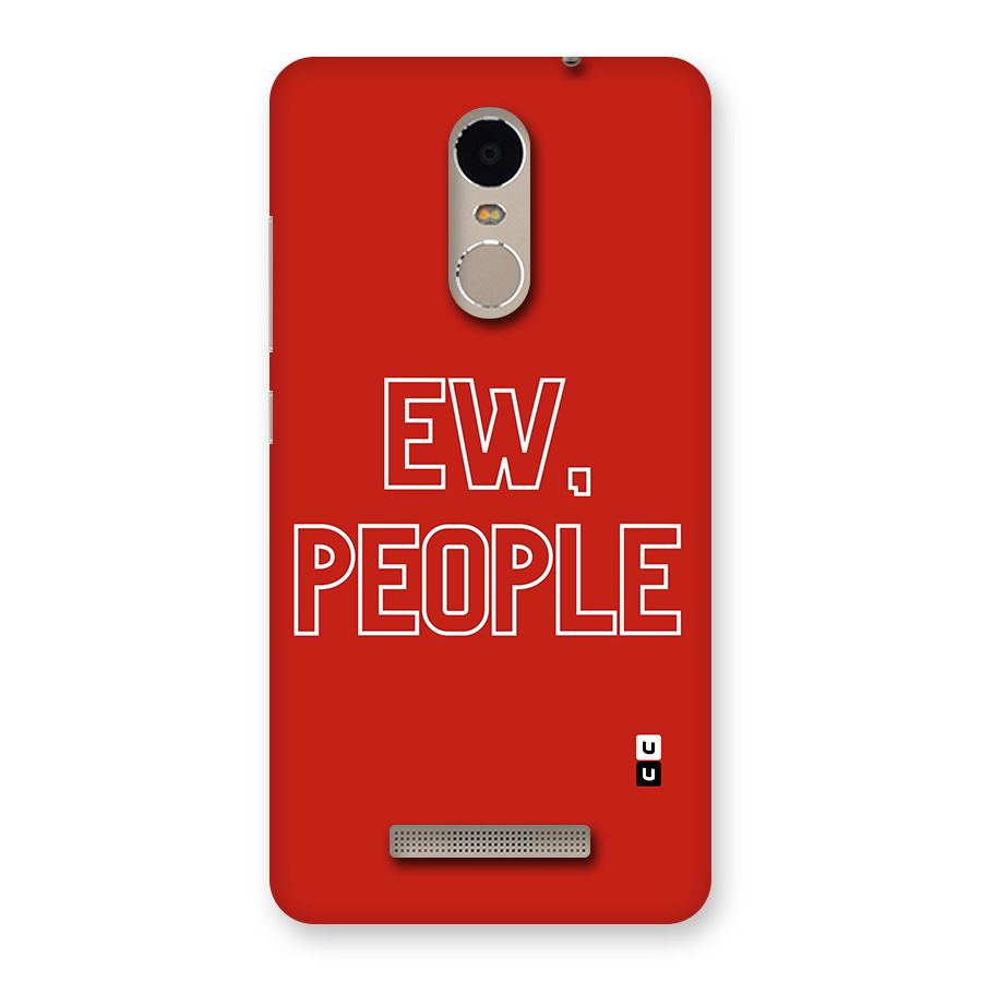Ew People Back Case for Xiaomi Redmi Note 3