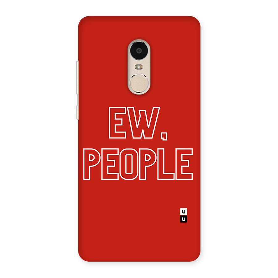 Ew People Back Case for Xiaomi Redmi Note 4
