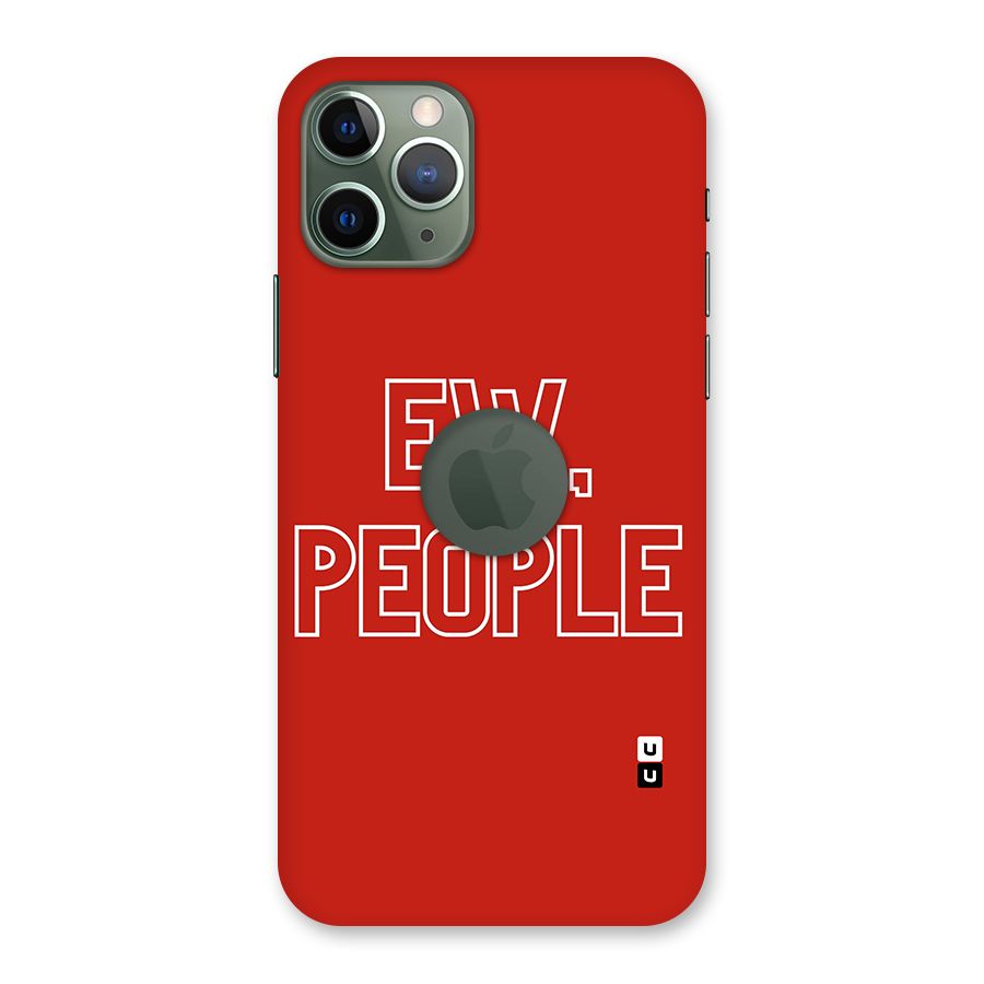 Ew People Back Case for iPhone 11 Pro Logo  Cut