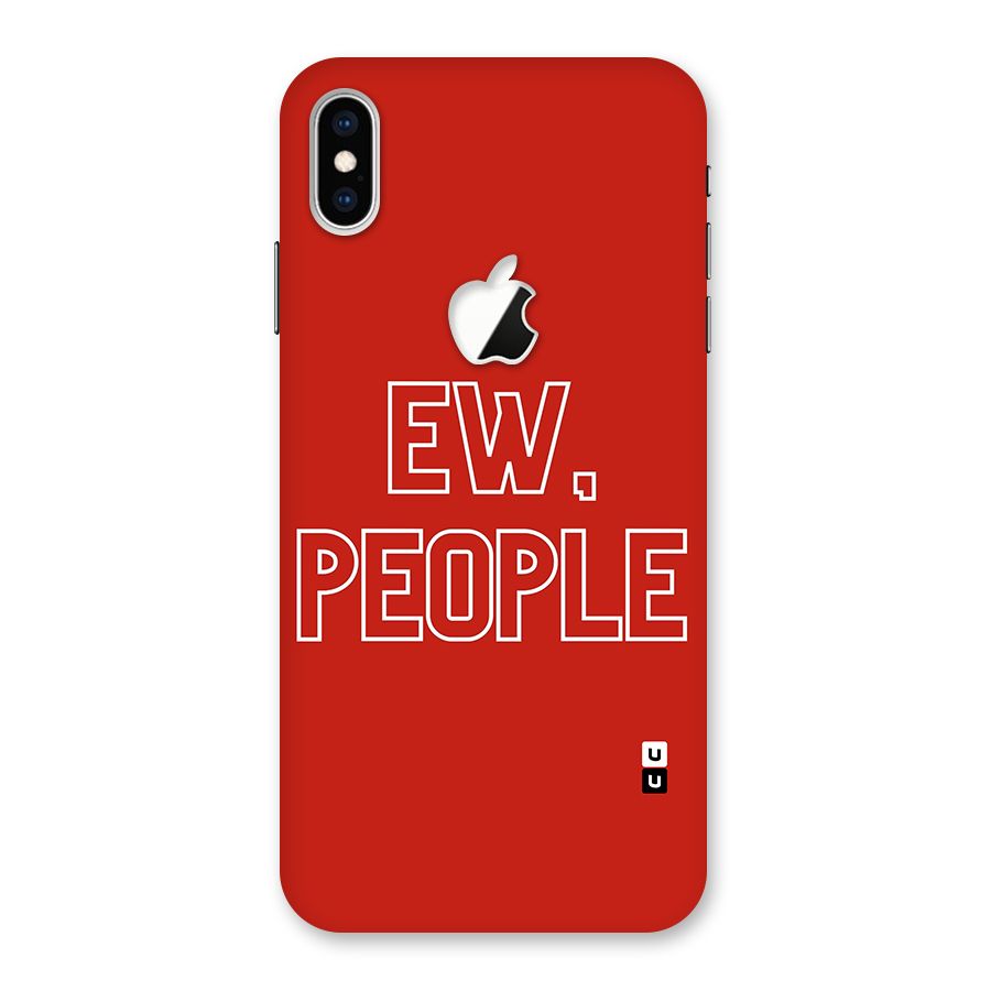 Ew People Back Case for iPhone XS Max Apple Cut