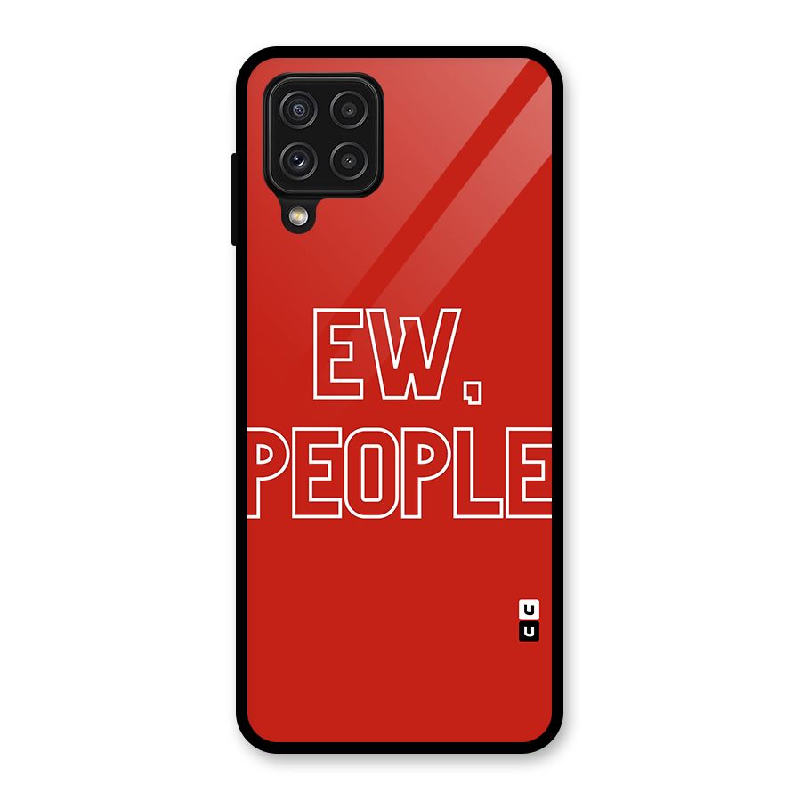 Ew People Glass Back Case for Galaxy A22 4G