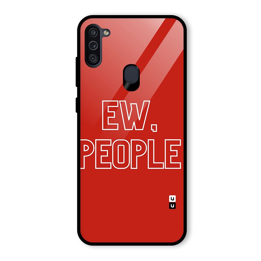 Ew People Glass Back Case for Galaxy M11