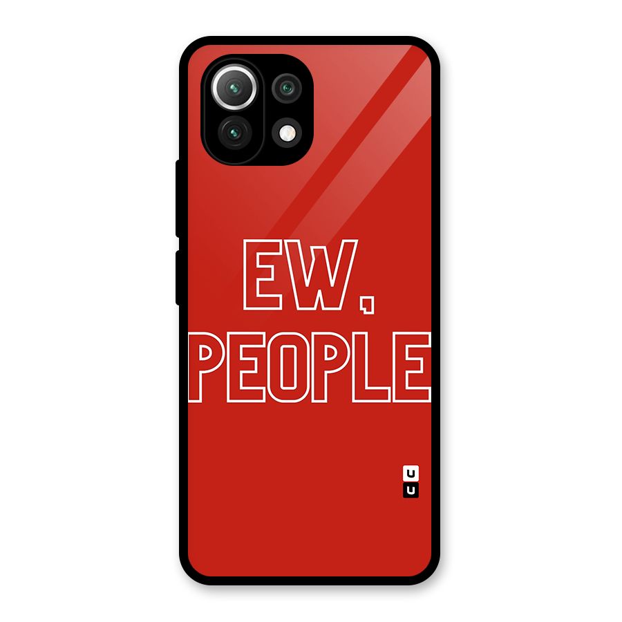 Ew People Glass Back Case for Mi 11 Lite