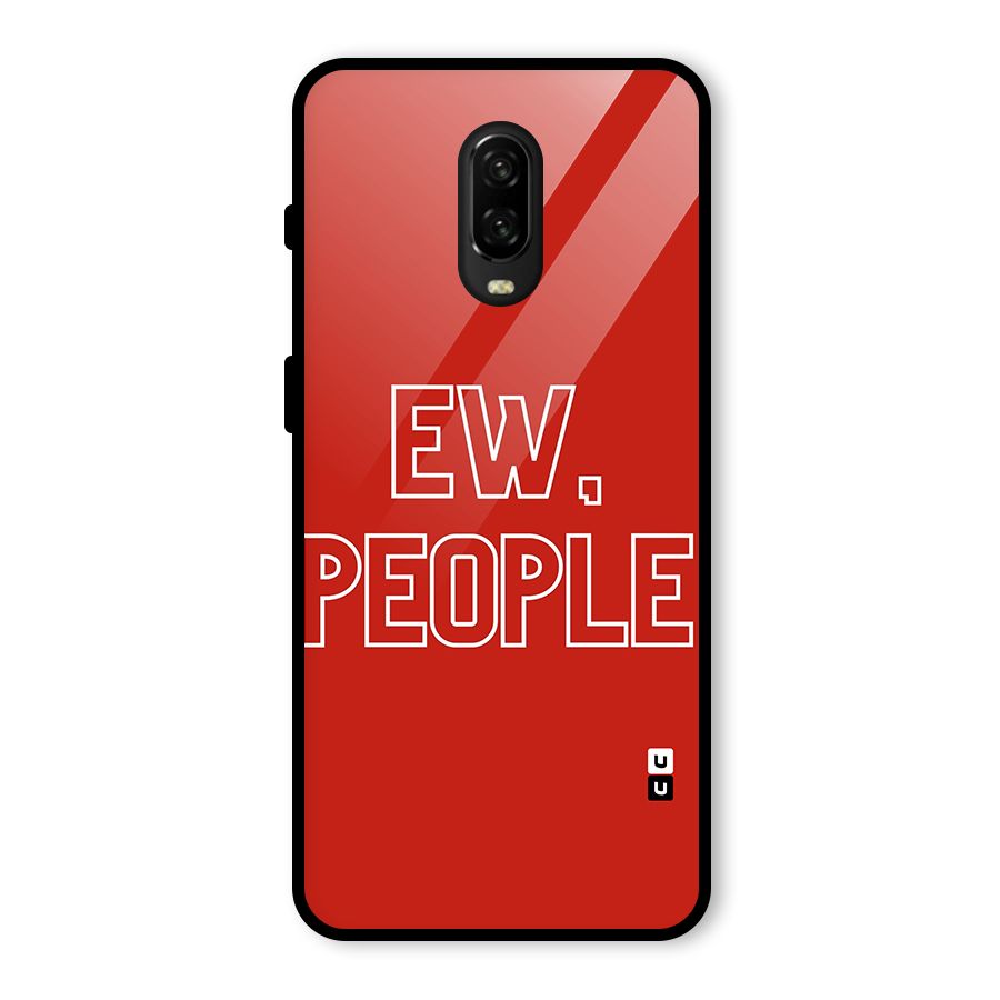 Ew People Glass Back Case for OnePlus 6T