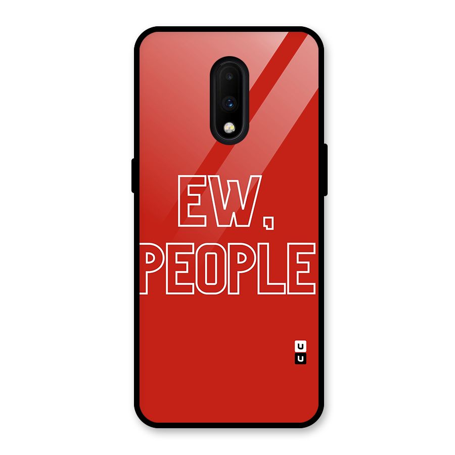 Ew People Glass Back Case for OnePlus 7