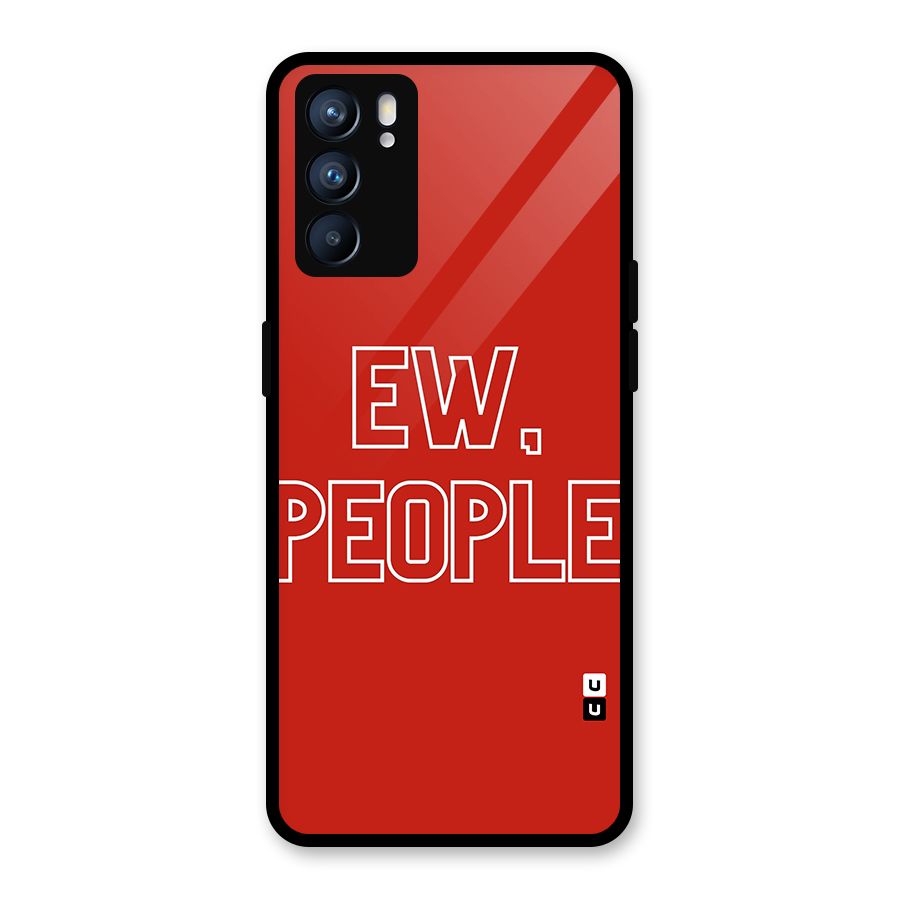 Ew People Glass Back Case for Oppo Reno6 5G