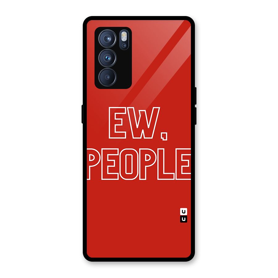 Ew People Glass Back Case for Oppo Reno6 Pro 5G