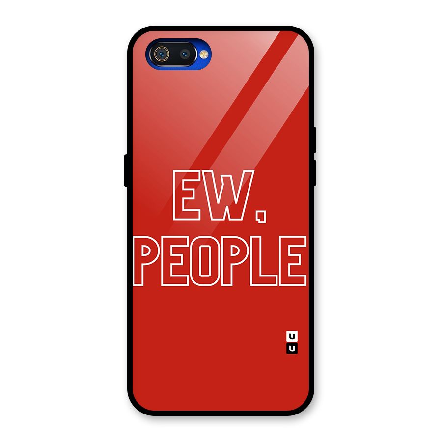 Ew People Glass Back Case for Realme C2
