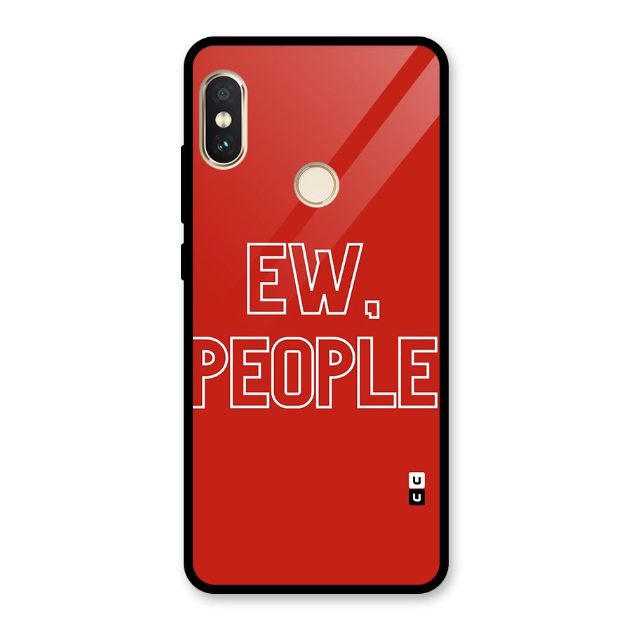 Ew People Glass Back Case for Redmi Note 5 Pro