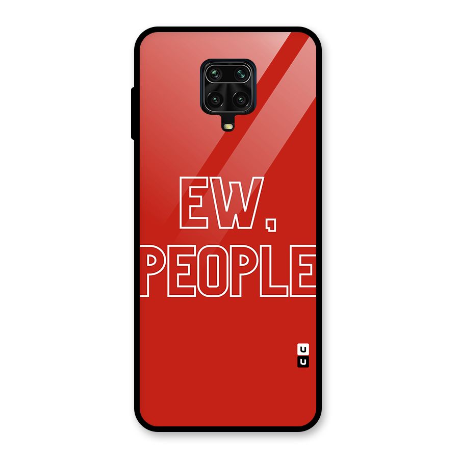 Ew People Glass Back Case for Redmi Note 9 Pro