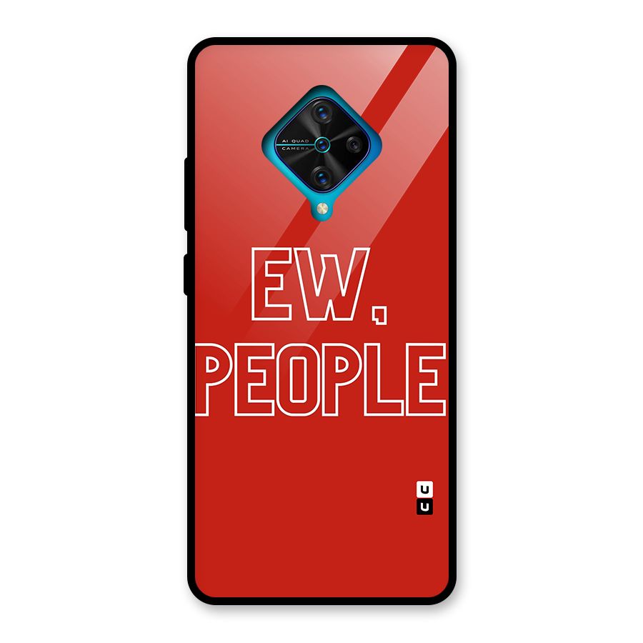 Ew People Glass Back Case for Vivo S1 Pro