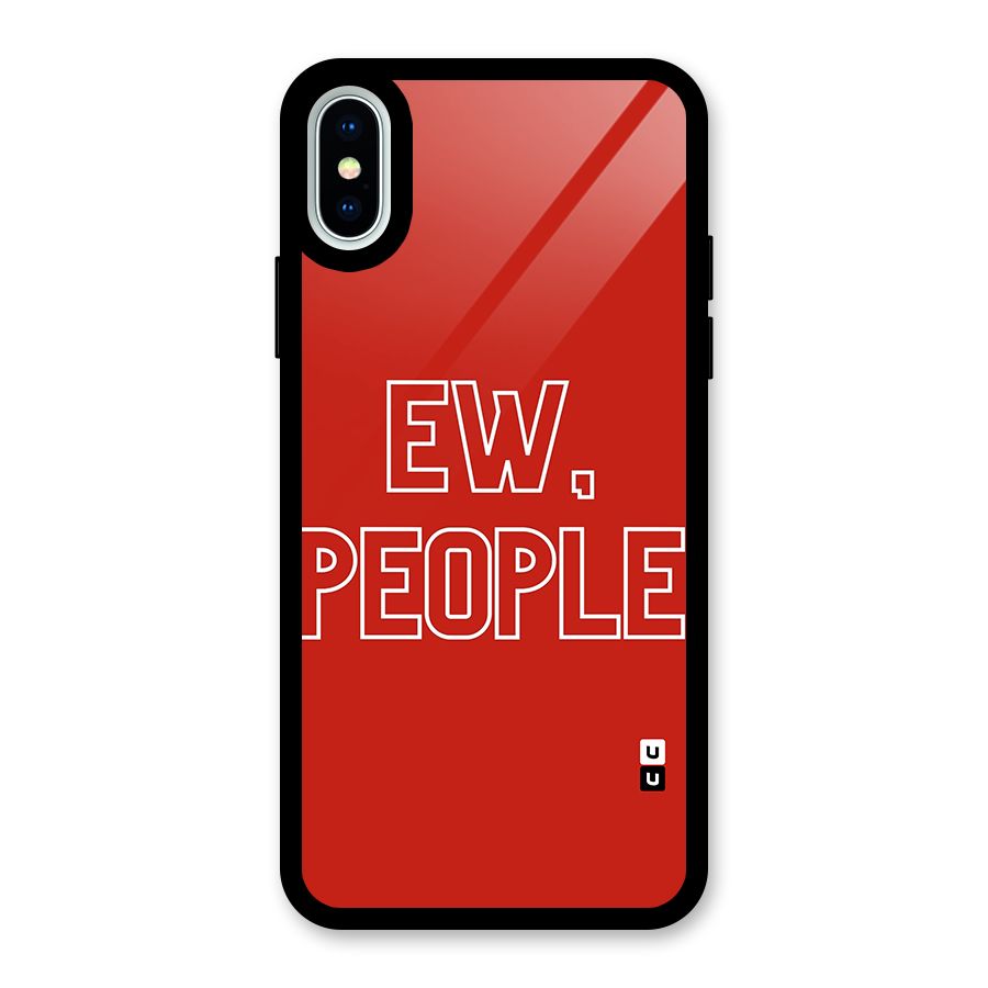 Ew People Glass Back Case for iPhone X
